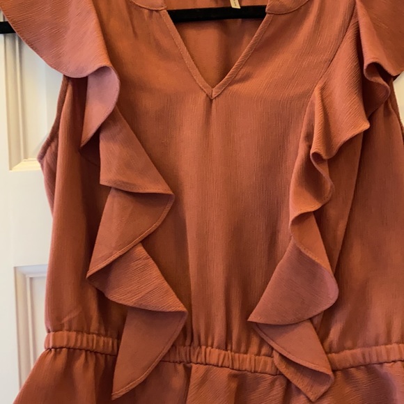 Rose polyester blouse - Picture 3 of 4